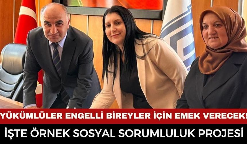 Afyonkarahisar’da Örnek Protokol: Yükümlüler Engelli Bireyler İçin Emek Verecek!