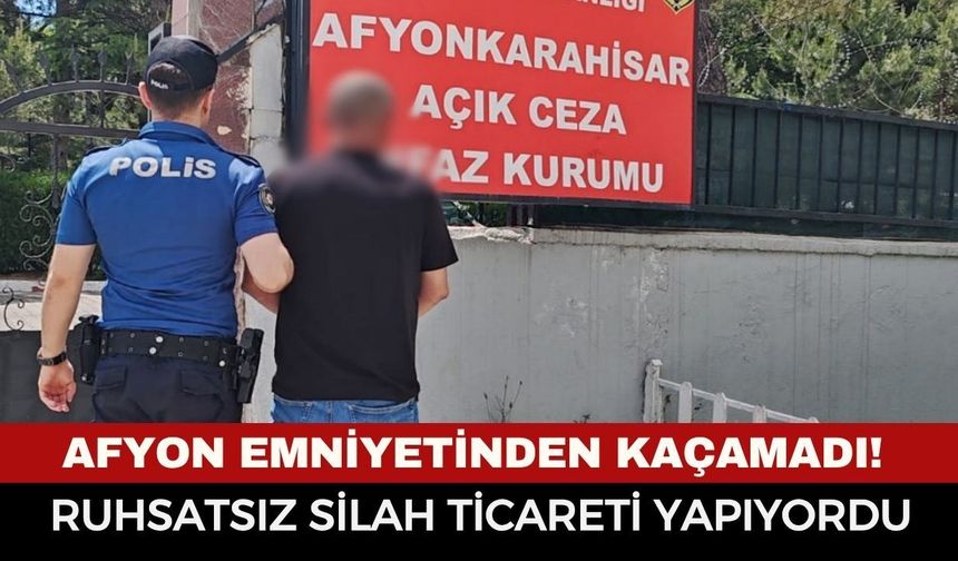 Afyonkarahisar’da Firari Hükümlü Emniyetin Takibinden Kaçamadı: Ş.D. Cezaevine Gönderildi