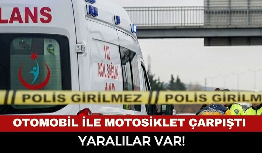 Afyonkarahisar Merkezde Korkutan Kaza: Otomobil ile Motosiklet Çarpıştı, Yaralılar Var!