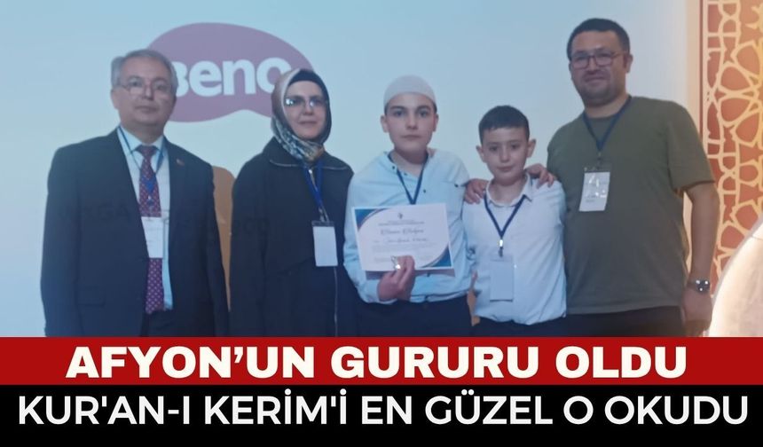 Afyon Lisesi Öğrencisinden Gururlandıran Başarı: Sami Yusuf Atalık Bölge Birincisi Oldu!