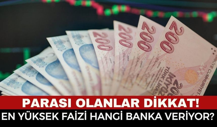 Parası Olanlar Dikkat! En Yüksek Faizi Hangi Banka Veriyor? İşte En Yüksek Hoş Geldin Faizi Veren Bankalar Listesi