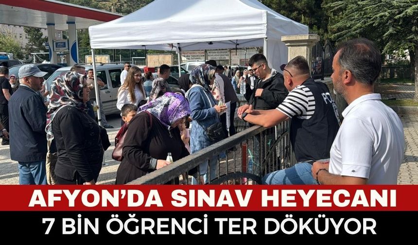 Afyonkarahisar’da LGS Maratonu Başladı: 7 Bin Öğrenci Sınıflarda Ter Döküyor, Veliler Okul Bahçesi Dışında Dua Ediyor