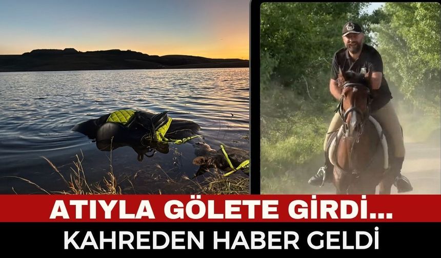 Atıyla Birlikte Suya Giren Genç Boğuldu, Atı Telef Oldu! 34 Yaşındaki Enis Yasin Karacaoğlu Gölette Can Verdi
