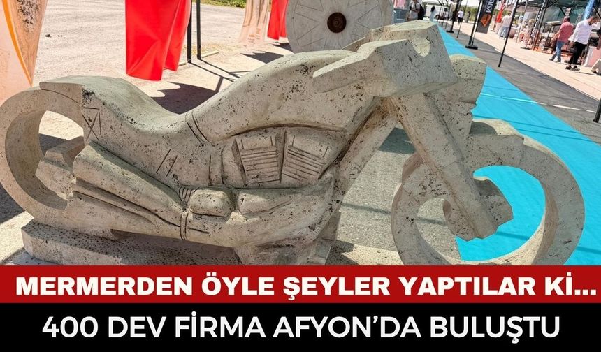 Mermerin Başkentinde Görsel Şölen: 2. Afyonkarahisar Blok Mermer Fuarı’na Formula Aracı ve Motosiklet Damga Vurdu