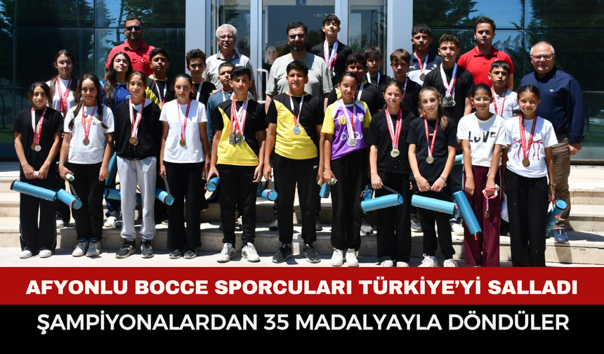 Afyonlu Bocce Sporcuları Türkiye’yi Salladı