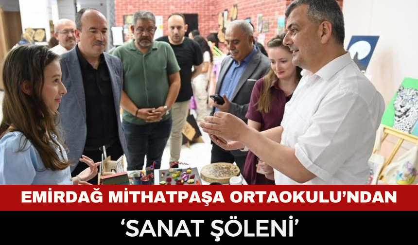Emirdağ Mithatpaşa Ortaokulu’ndan ‘Sanat Şöleni’