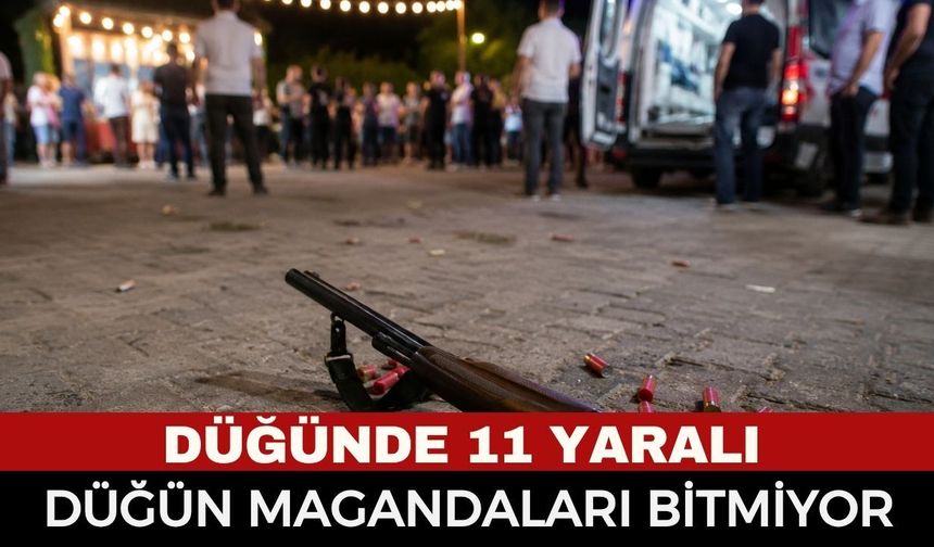 Maganda Kurşunu Tehlikesi Bir Kez Daha Gündemde! Havaya Ateş Açtı, Ortalık Karıştı! Düğünde 11 Yaralı