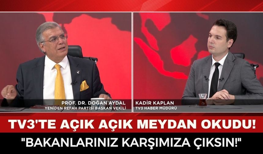 TV 3 ekranlarında açık açık meydan okudu! Prof. Dr. Doğan Aydal Afyonkarahisar rakamlarını açıkladı