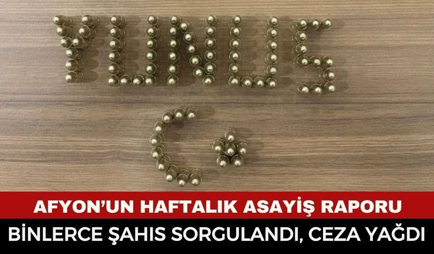 Afyonkarahisar Emniyeti'nden Dev Asayiş Raporu: Suçlulara Darbe Üstüne Darbe, Binlerce Şahıs ve Araç Mercek Altında