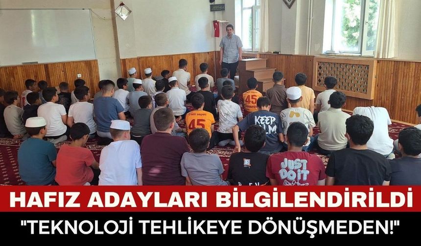 Afyonkarahisar İl Müftülüğü’nden Hafız Öğrencilere Anlamlı Seminer: "Teknoloji Tehlikeye Dönüşmeden!"