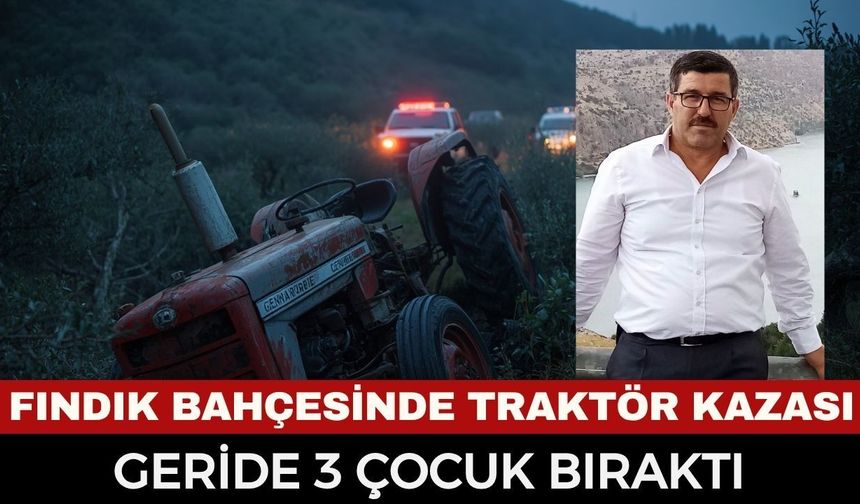 Fındık Bahçesinde Traktör Devrildi: Mehmet Bircan Ağrıkan Feci Kazada Hayatını Kaybetti