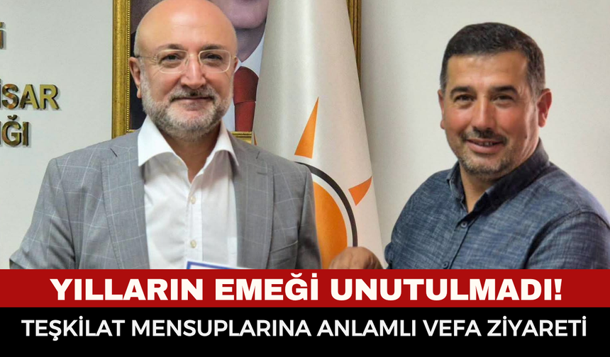 AK Parti Afyonkarahisar’da yılların emeği unutulmadı! Teşkilat mensuplarına anlamlı vefa ziyareti