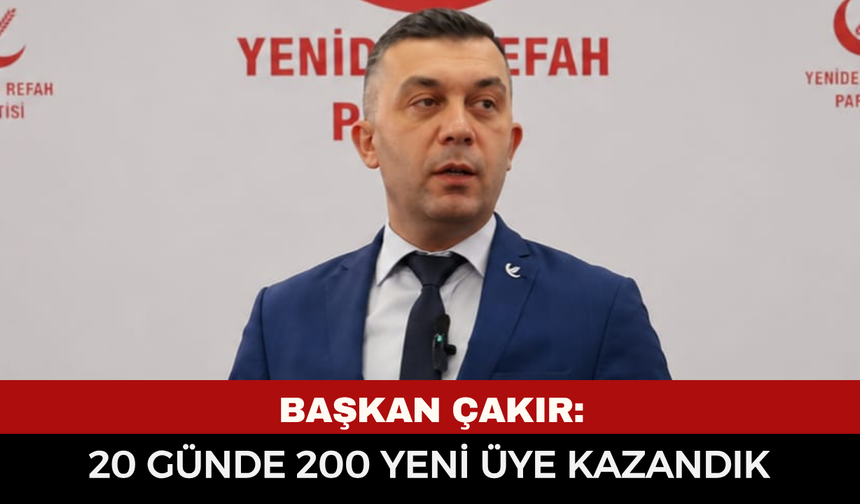 Yeniden Refah Partisi Afyonkarahisar İl Başkanı Fehmi Güray Çakır: “Adil Düzen ve ahlak-maneviyat vurgusu ön planda”