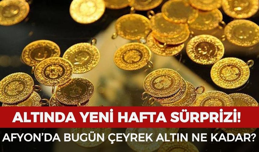 Afyon'da bugün çeyrek altın ne kadar? 22 Haziran 2026 güncel altın fiyatları