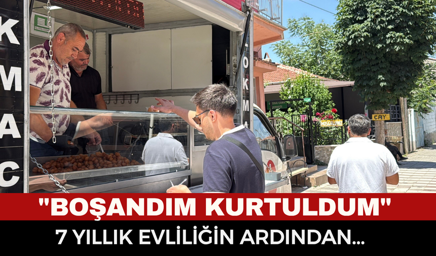 Cami önünde ilginç manzara: Boşanma sürecini tamamlayan vatandaş Adalet Bakanı’na teşekkür edip lokma dağıttı!