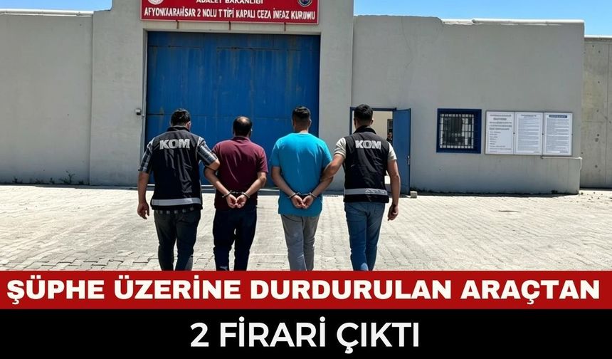 Emniyetten kaçakçılara ağır darbe! Şüphe üzerine durdurulan araçtan firari hükümlüler çıktı...