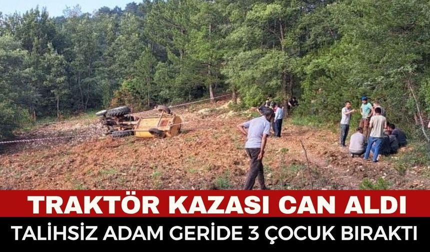 Tankerin tekeri çukura düşünce facia kaçınılmaz oldu: Traktörün altında kalan talihsiz adam kurtarılamadı!