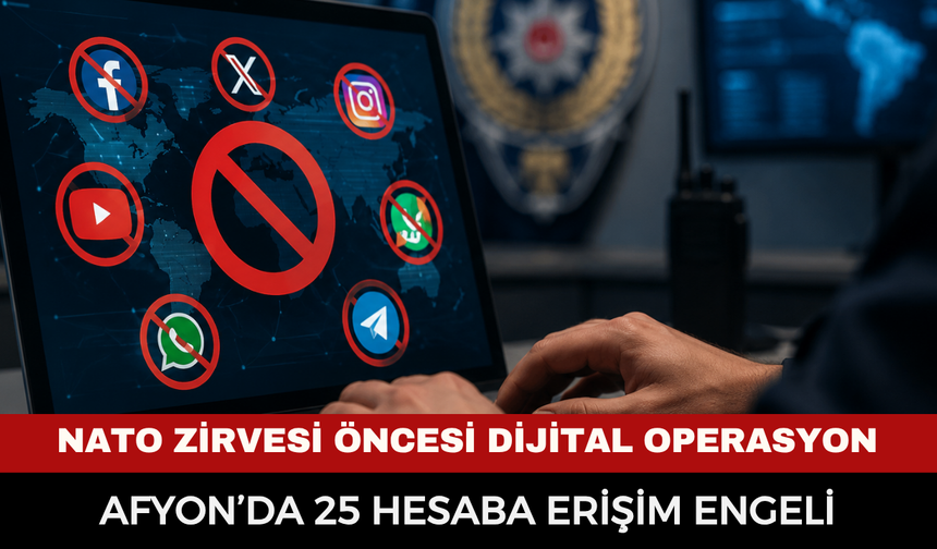 Afyon’da 25 Hesaba Erişim Engeli