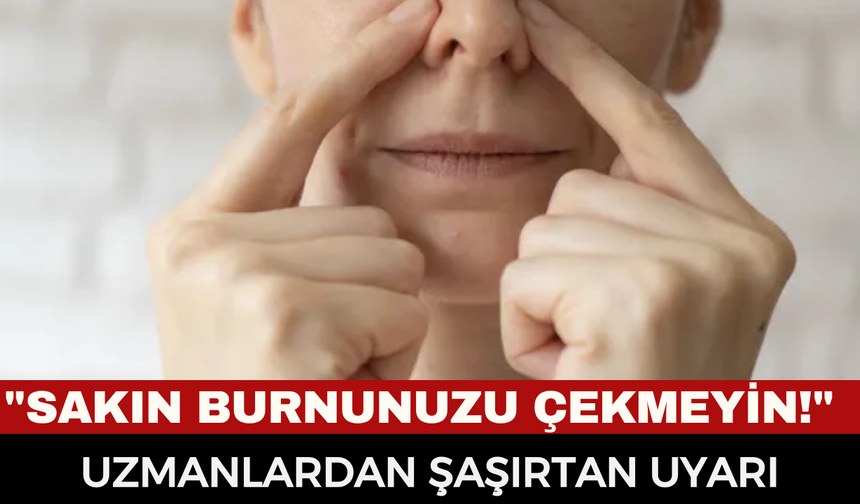 "Sakın Burnunuzu Çekmeyin!" Basit Bir Refleks Sandığımız O Alışkanlık Kulakları ve Boğazı Tehdit Ediyor!