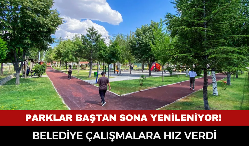 Afyonkarahisar'da Parklar Baştan Sona Yenileniyor! Belediye Çalışmalara Hız Verdi