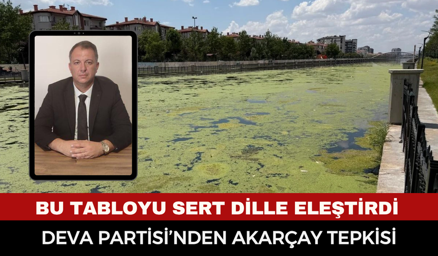 DEVA Partisi’nden Akarçay tepkisi: "Bu yeşil tablo Afyonkarahisar’a yakışmıyor!"