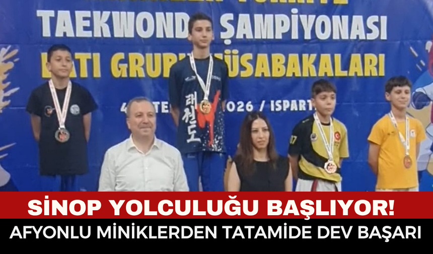 Afyonlu Taekwondoculardan Büyük Başarı: Türkiye Şampiyonası Vizesini Kaptılar!