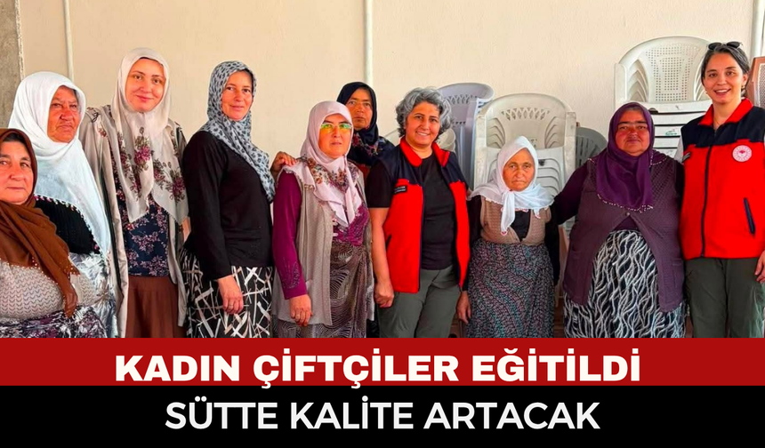İhsaniye’de Kadın Çiftçilere "Çiğ Süt" Eğitimi: Kalite ve Hijyen Kuralları Anlatıldı