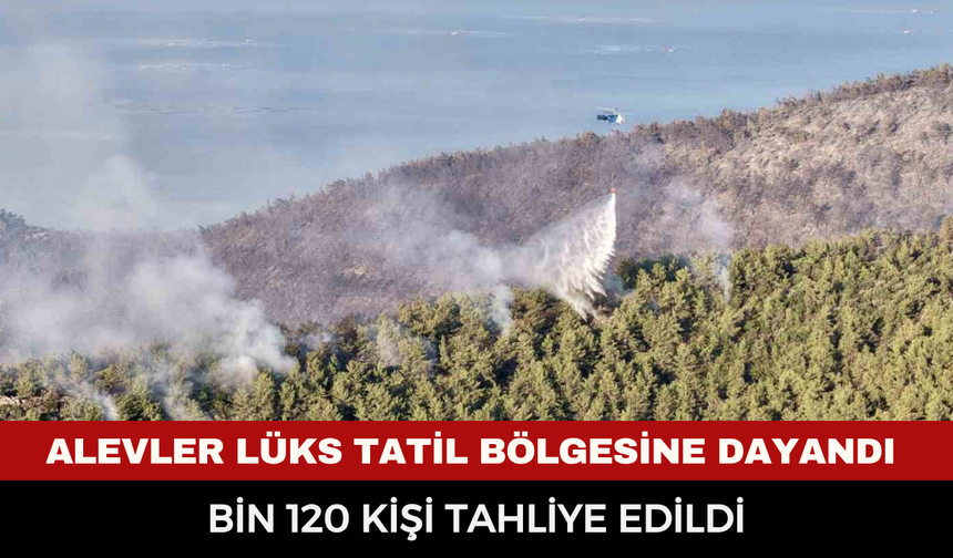 Muğla'da Korkutan Gece! Alevler Lüks Tatil Bölgesine Dayandı, Bin 120 Kişi Tahliye Edildi
