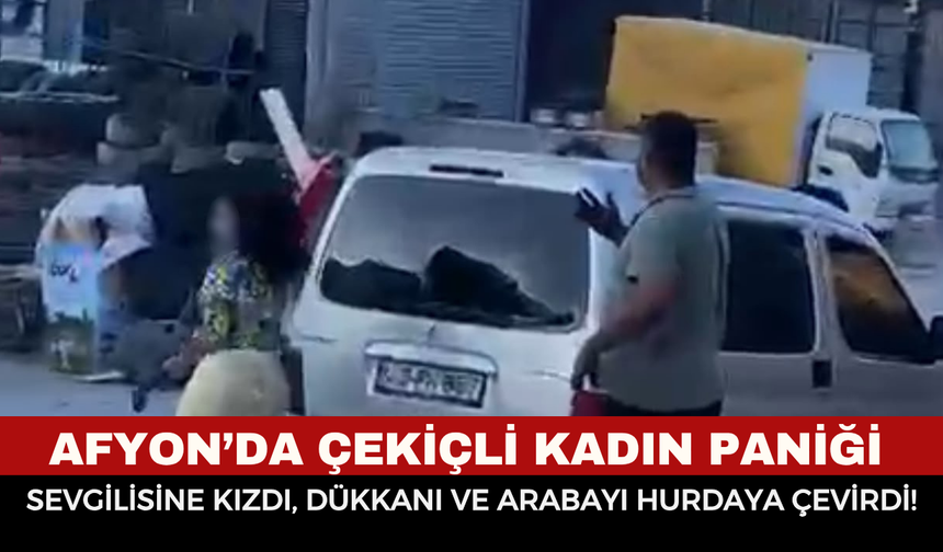 Afyonkarahisar’da aşk kavgasının sonu kötü bitti: Öfkesini çekiçle sevgilisinin aracından çıkardı!