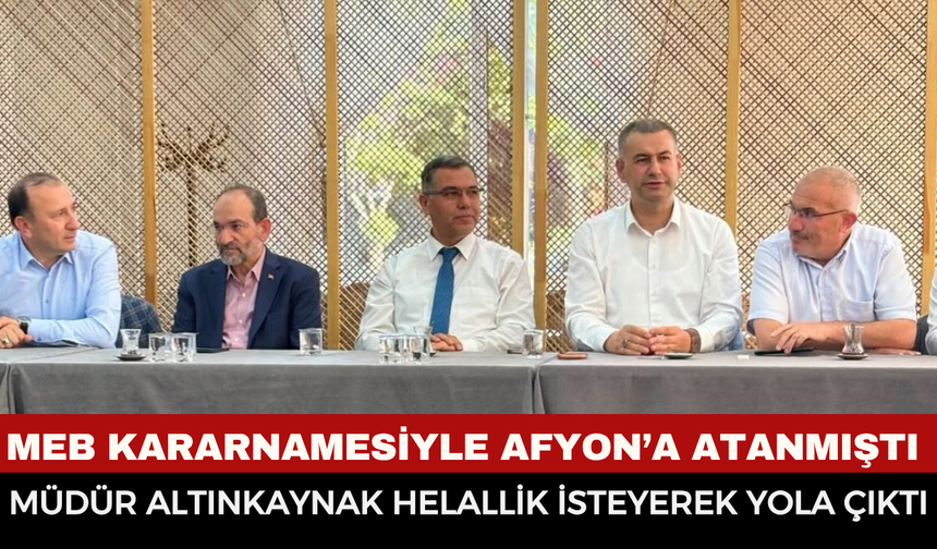 MEB Kararnamesiyle Afyonkarahisar’a Atanan İl Milli Eğitim Müdürü İsmail Altınkaynak’tan Duygusal Veda