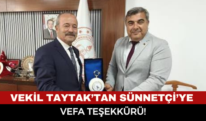 MHP’li Mehmet Taytak’tan İl Milli Eğitim Müdürü Miraç Sünnetçi’ye Teşekkür Mesajı!