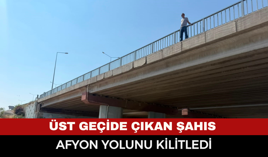 Üst Geçitte Hareketli Dakikalar: Eskişehir-Afyonkarahisar Yolu Bir Süre Trafiğe Kapatıldı!