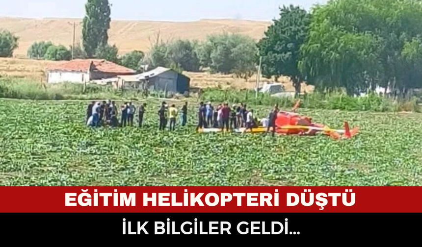 Son dakika: Ankara'da eğitim helikopteri düştü: Olay yerinden ilk bilgiler