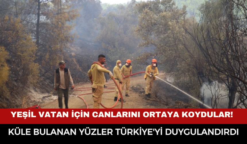 Yeşil Vatan İçin Canlarını Ortaya Koydular! Küle Bulanan Yüzler Türkiye'yi Duygulandırdı