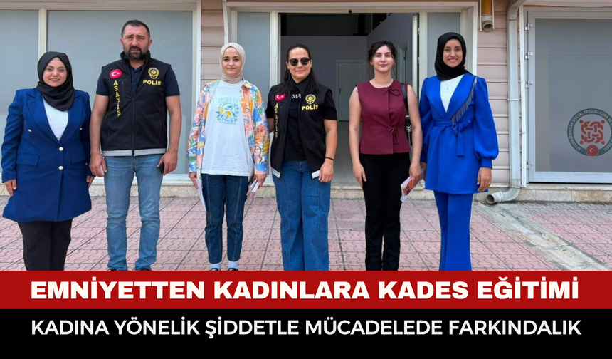 Afyon Emniyetten kadınlara KADES eğitimi