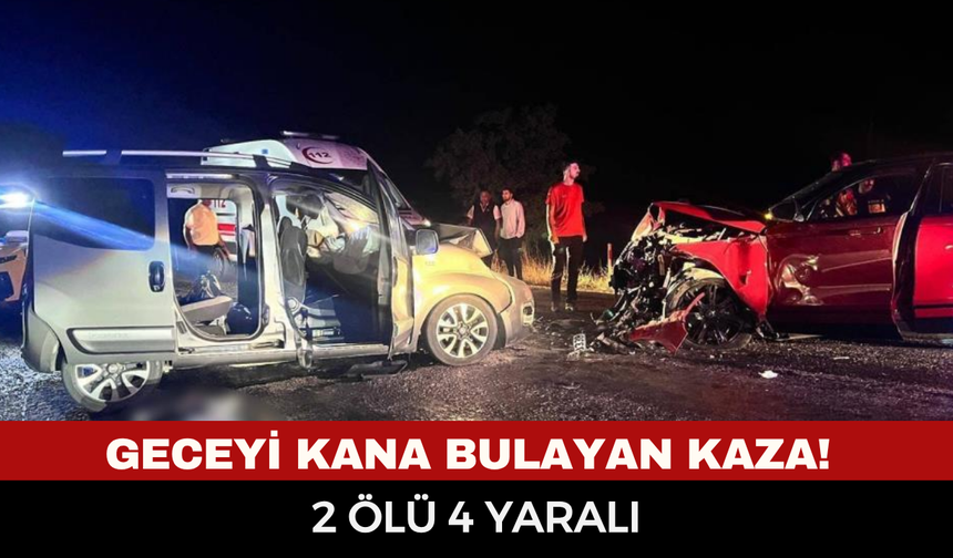 Afyonkarahisar'da geceyi kana bulayan kaza! Kafa kafaya çarpışmada 2 kişi hayatını kaybetti