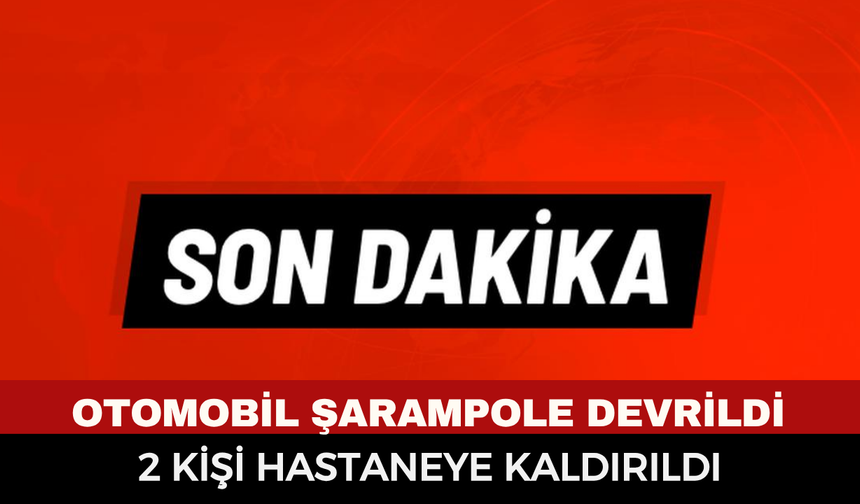 Çay'da otomobil şarampole devrildi: 2 kişi hastaneye kaldırıldı