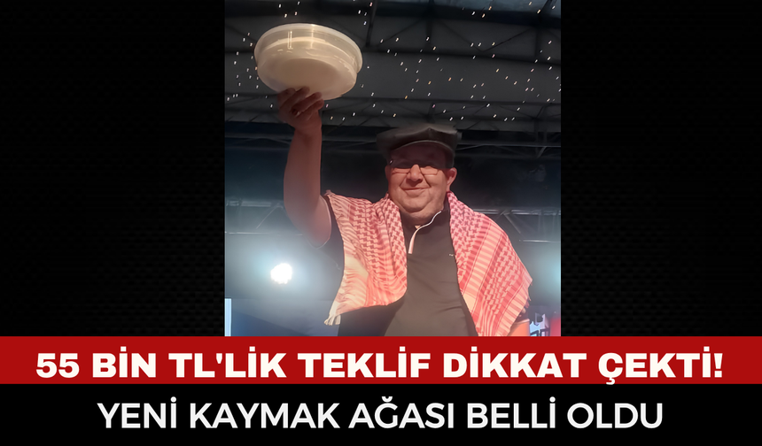 55 bin TL'lik teklif dikkat çekti! Bolvadin'in yeni Kaymak Ağası belli oldu