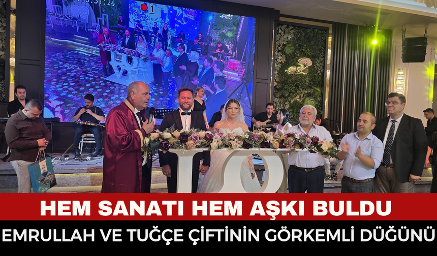 Afyonkarahisar’da Yılın Düğünü: Aladağ ve Akgün Ailelerinin Mutlu Günü: Tuğçe ile Emrullah Hayatlarını Birleştirdi