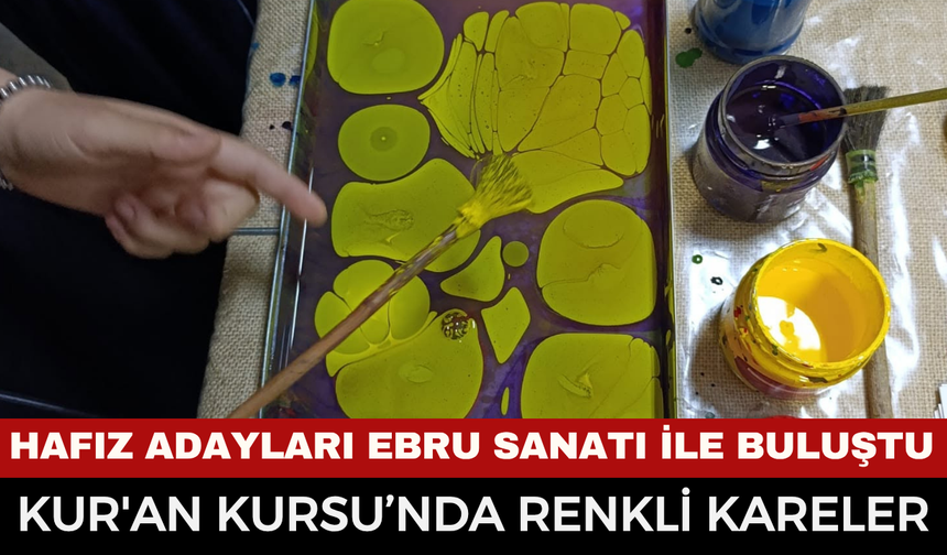 Aziziye Kız Hafızlık Kur'an Kursu’nda renkli kareler: İsme özel kaligrafi hediyesi