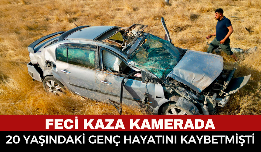 Afyonkarahisar’da 20 Yaşındaki Gencin Hayatını Kaybettiği Feci Kaza Kamerada!