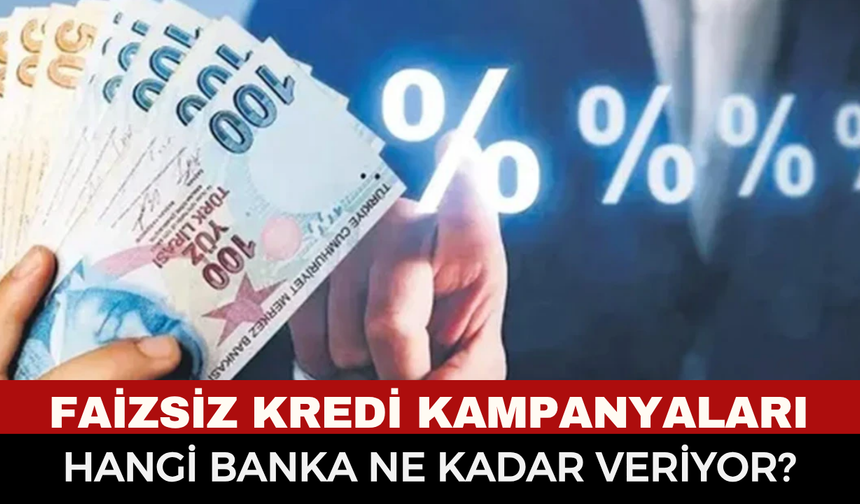 Bankalardan Dev Faizsiz Nakit Kampanyaları: 100 Bin TL'ye Varan Sıfır Faizli Kredi ve Nakit Avans Fırsatı Başladı!