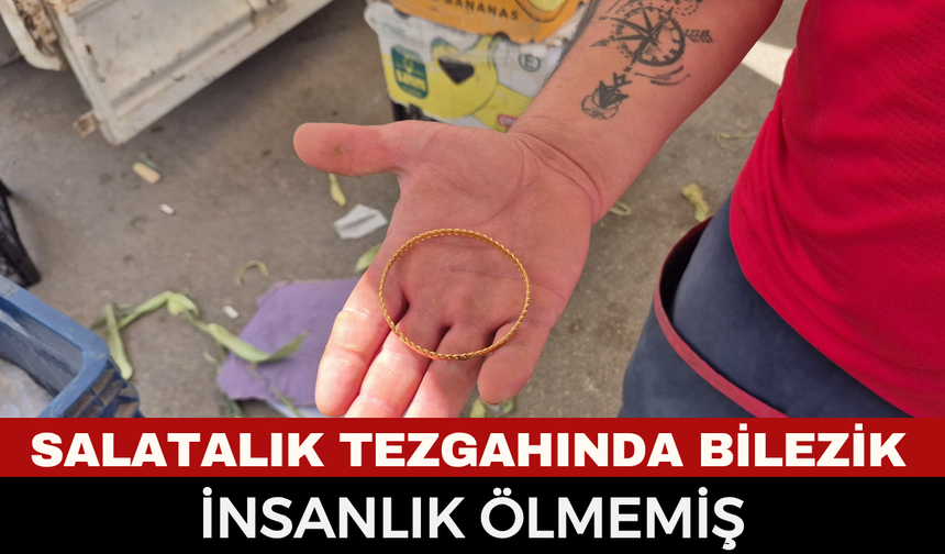 Salatalık Tezgahından Servet Çıktı: Eskişehirli Pazarcı Bulduğu 155 Bin TL’lik Bileziği Polise Teslim Etti!