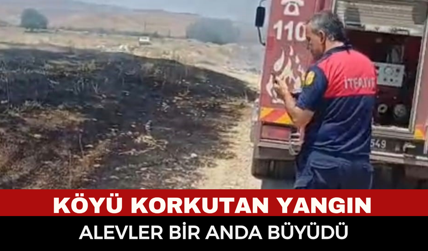 Şuhut Mahmut Köyünde Korkutan Yangın: Alevler Tarım Arazilerine Sıçramadan Söndürüldü
