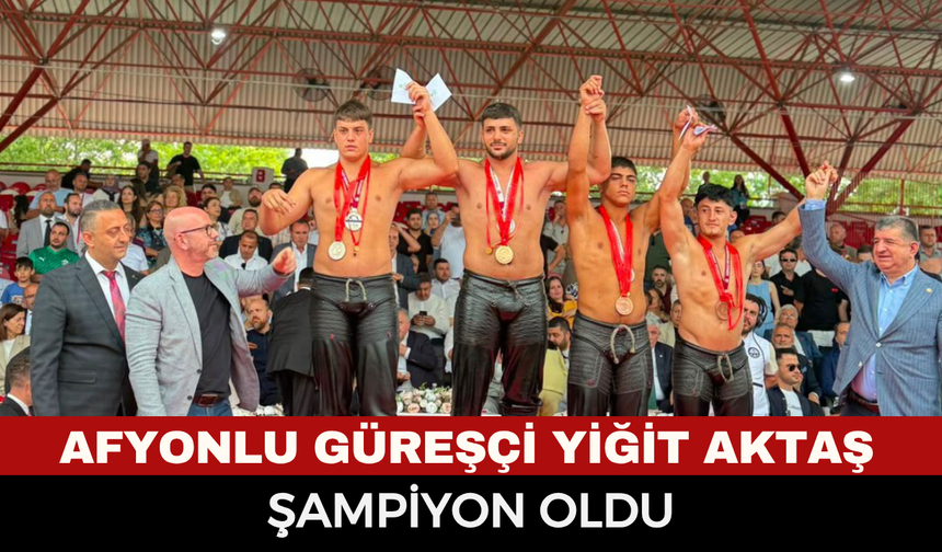 Afyonkarahisarlı Güreşçi Yiğit Aktaş, 665. Tarihi Kırkpınar Yağlı Güreşleri'nde Şampiyon Oldu!
