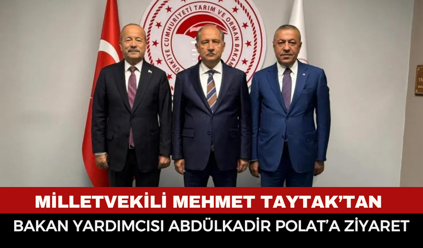 Milletvekili Mehmet Taytak’tan Bakan Yardımcısı Abdülkadir Polat’a ziyaret
