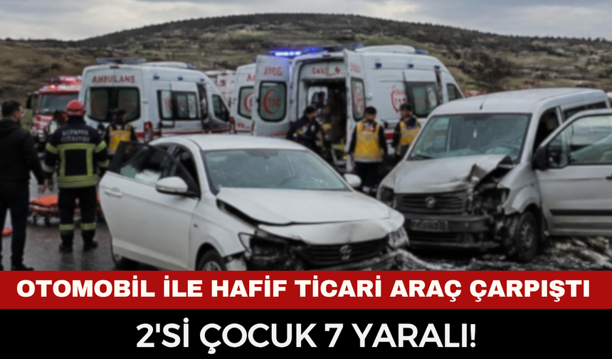 Afyonkarahisar’da korkutan kaza: Kavşakta iki araç birbirine girdi, yaralılar var