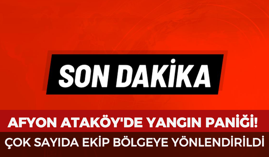 Afyon Ataköy'de yangın paniği! Çok sayıda ekip bölgeye yönlendirildi