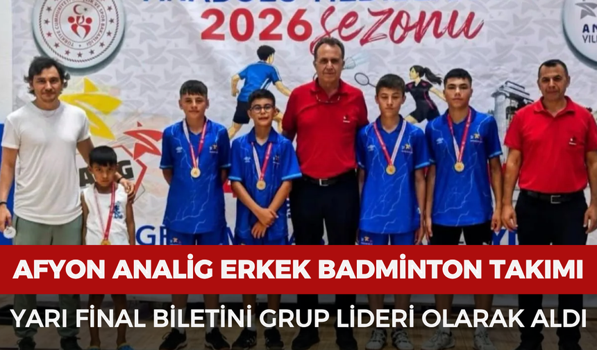 Afyonkarahisar ANALİG Erkek Badminton Takımı yarı final biletini grup lideri olarak aldı
