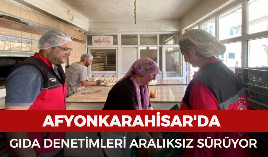 Afyonkarahisar'da gıda denetimleri aralıksız sürüyor